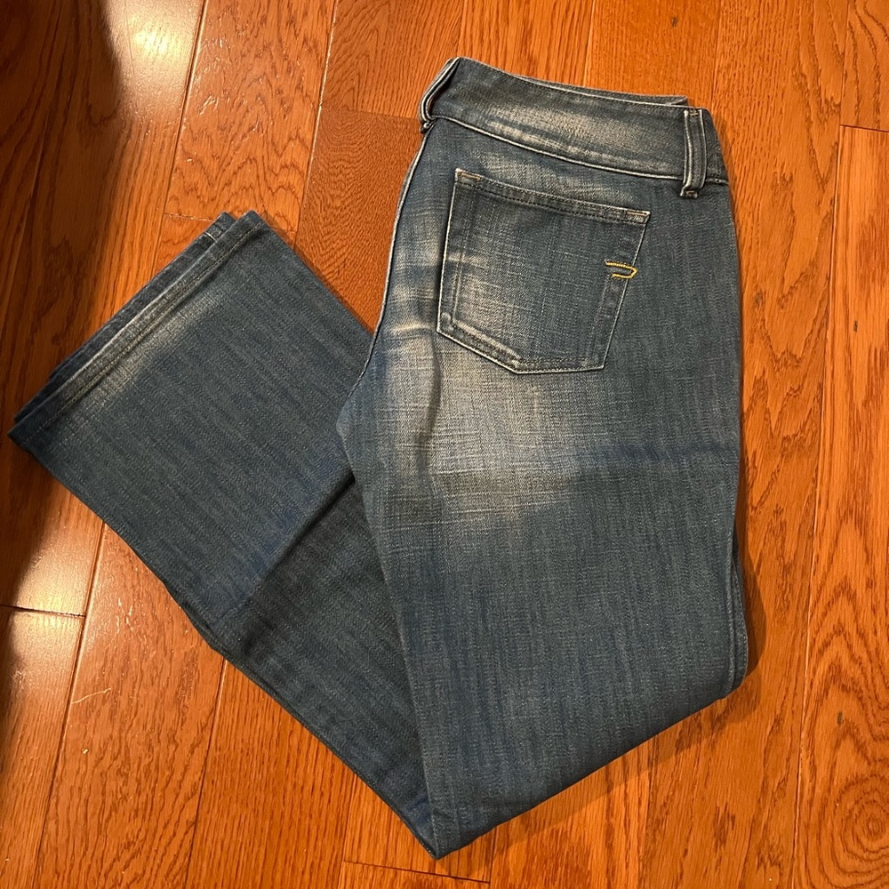 Diesel Blue Ankle Cropped Jeans with Natural Fading